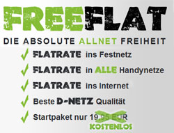 freeFLAT kostet 29,95 Euro/Monat