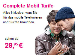 Complete Mobil Tarife jetzt mit SMS-Flat