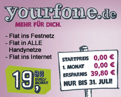 © 2012, yourfone.de Die weltentspannteste Allnet Flat