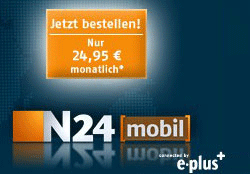 © 2012 N24 - Gesellschaft für Nachrichten und Zeitgeschehen mbH N24 startet Allnet Flat für 24,95 Euro